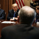 Senate Majority Whip John Cornyn (R-Texas), President Donald Trump and Sen. Dianne Feinstein (D-Calif.) during a meeting with bipartisan members of Congress at the Cabinet Room of the White House in Washington, D.C., on Feb. 28, 2018, in Washington, D.C.